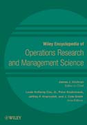 Wiley encyclopedia of operations research and management science, 8 volume set