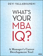 What's your MBA IQ?: a manager's career development tool