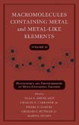 Macromolecules containing metal and metal-like elements v. 10 Photophysics and photochemistry of metal-containing polymers