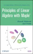 Principles of linear algebra using Maple