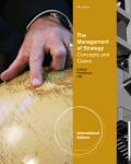 The management of strategy: concepts and cases, international edition