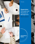 Supervision: concepts and practices of management