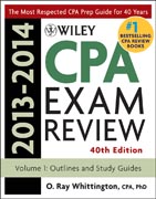 Wiley CPA Examination Review 2013-2014: Outlines and Study Guides
