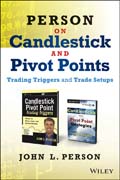 Person on Candlesticks and Pivot Points: Trade Setups and Triggers (Two Book Set)