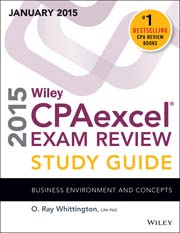 Wiley CPAexcel Exam Review 2015 Study Guide (January): Business Environment and Concepts