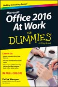 Office 2016 at Work For Dummies®