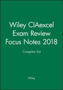 Wiley CIAexcel Exam Review Focus Notes 2018 Complete Set