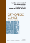 Lumbar intervertebral disc degeneration: an issue of orthopedic clinics