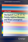 The Dual of L∞(X,L,λ), Finitely Additive Measures and Weak Convergence: A Primer