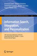 Information Search, Integration, and Personalization