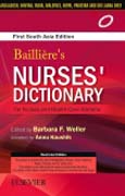 Baillieres Nurses Dictionary for Nurses and Health Care Workers, 1st South Aisa Edition